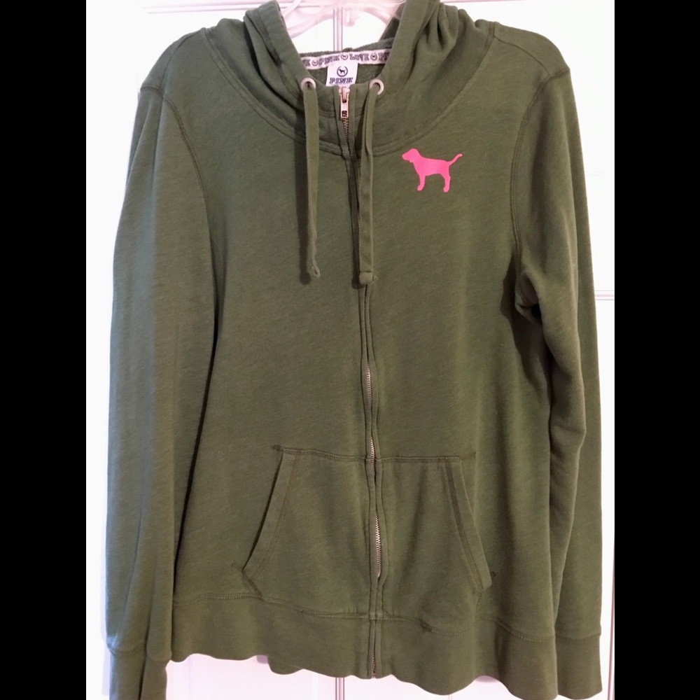 VS PINK BOYFRIEND FIT ZIPUP JACKET